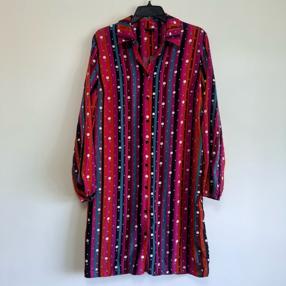 Abbott Elementary Striped Polka Dot Maxi Dress